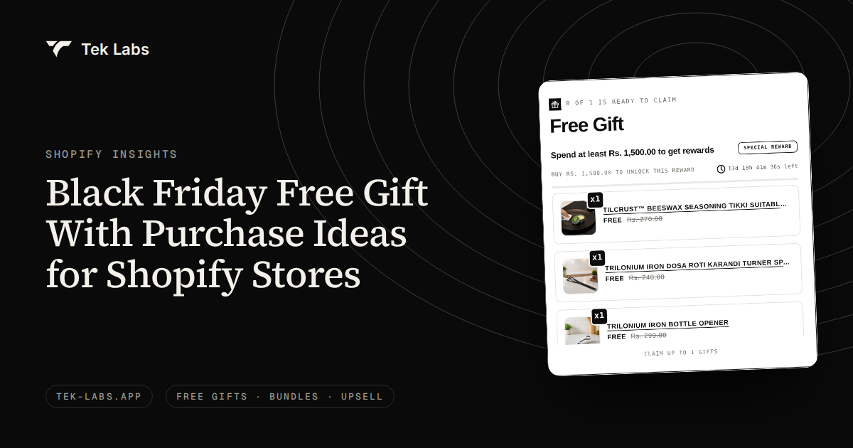 Black Friday Free Gift With Purchase Ideas for Shopify Stores