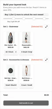 Mix and match bundle builder: build your layered look, reach 5 items to save 20%