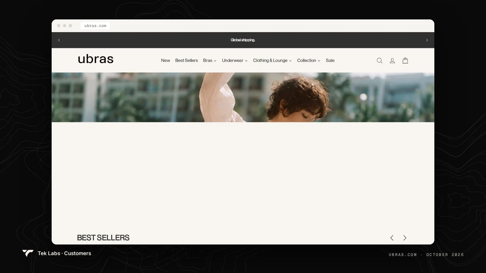 ubras homepage, captured October 2026