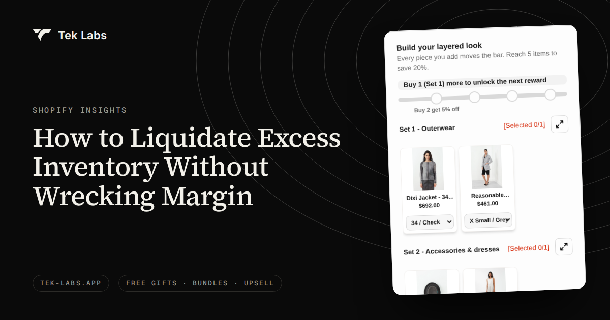 How to Liquidate Excess Inventory Without Wrecking Margin
